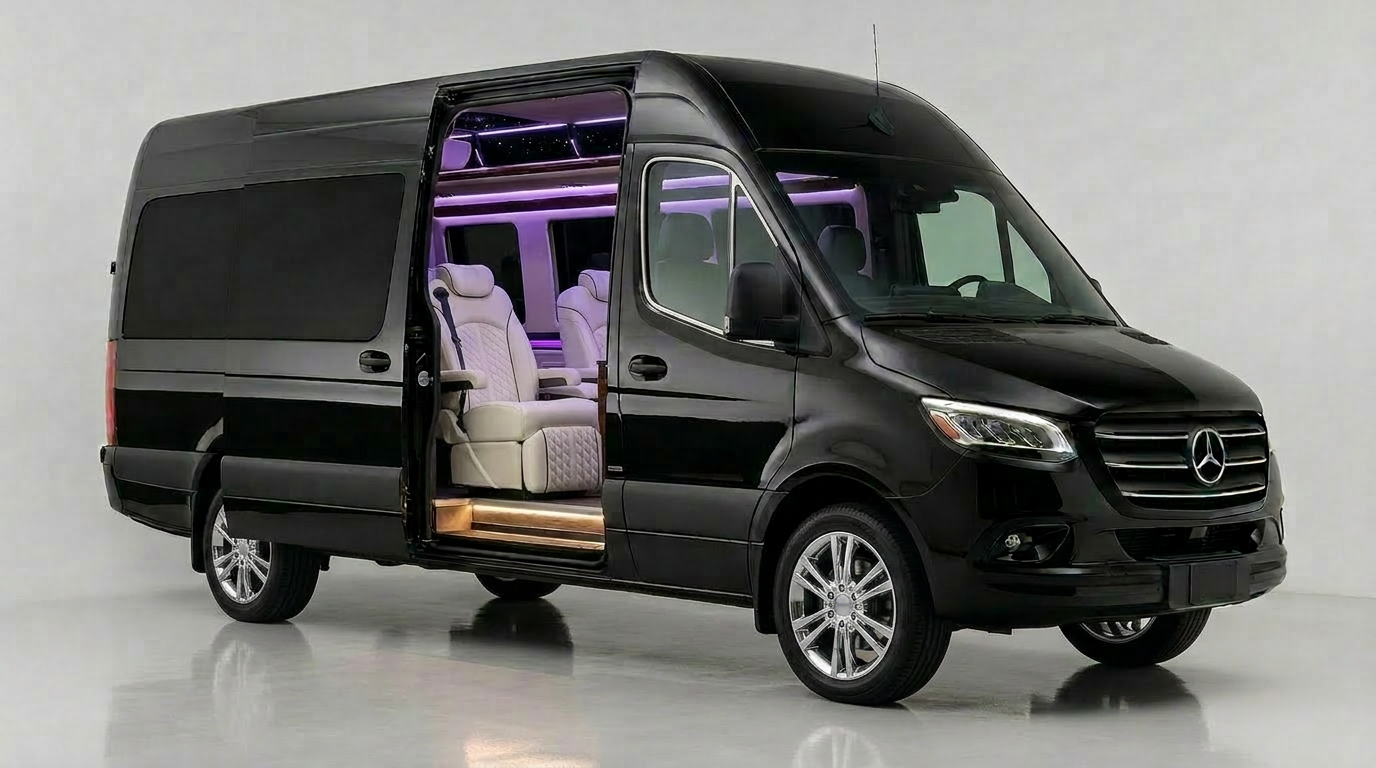 LAAC CEO Jet Sprinter Sprinter van rental in Los Angeles — up to 7 passengers